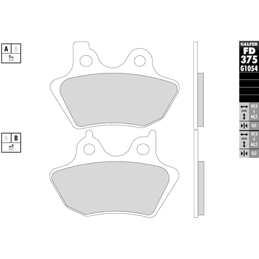 Galfer G1370 HH Brake Pads - Front G1370