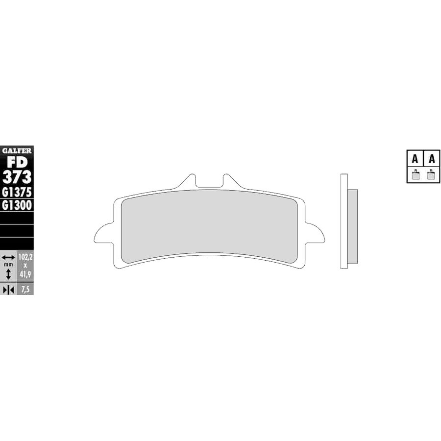 Galfer G1370 HH Brake Pads - Front G1370