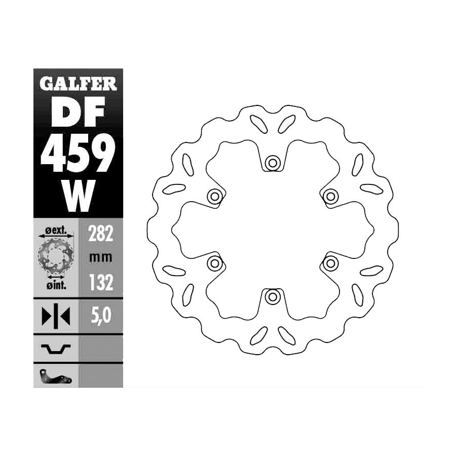 Galfer Galfer Solid Mount Brake Rotor - Rear - $175.10 at Motosport