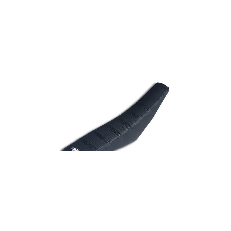 Guts Racing Complete Ribbed Seat - Black, Stock