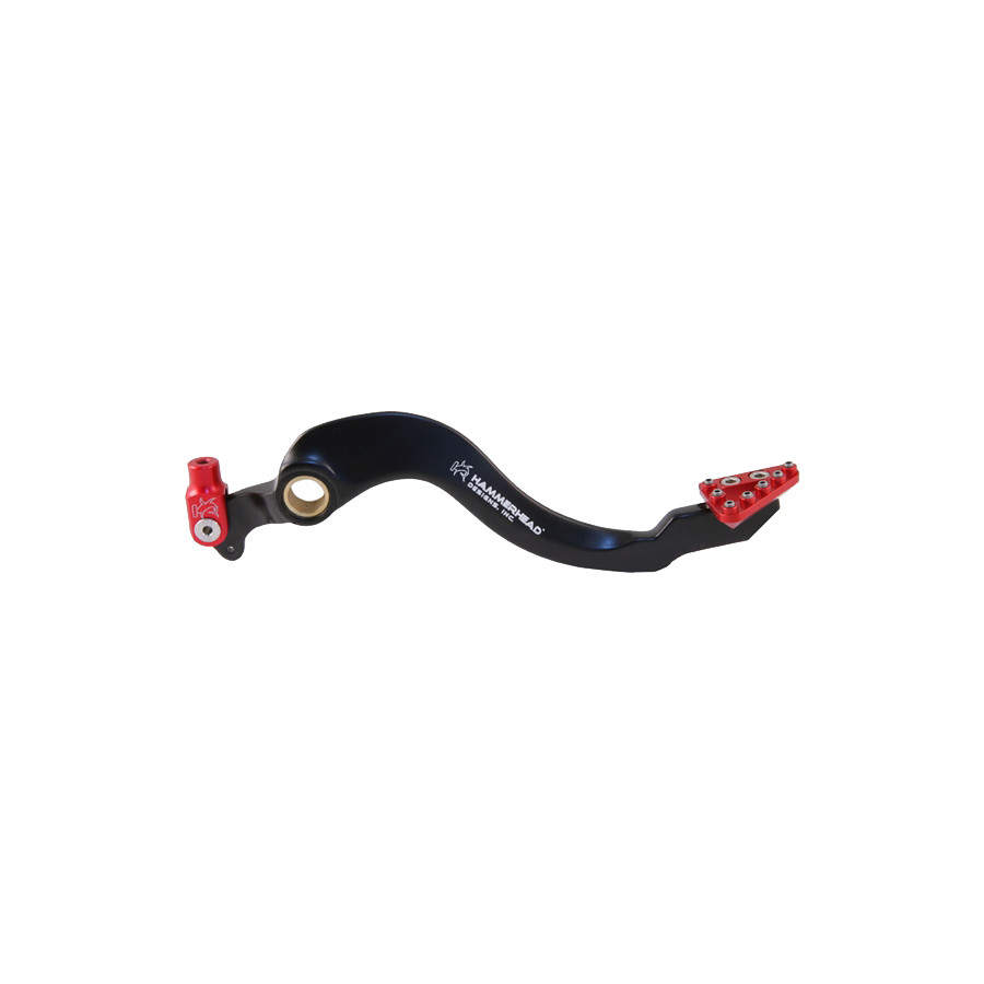 Hammerhead Designs Forged Brake Pedal - Black/Red