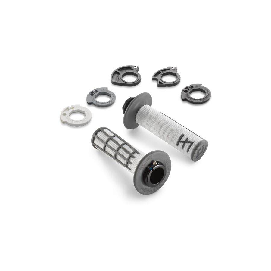 Husqvarna Husqvarna Technical Accessories Lock-On Grips - Black/White, EMIG - $36.99 at Motosport