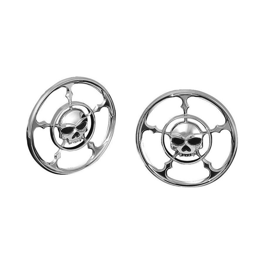  Kuryakyn Speaker Grilles - Chrome, Zombie - $47.99 at Motosport