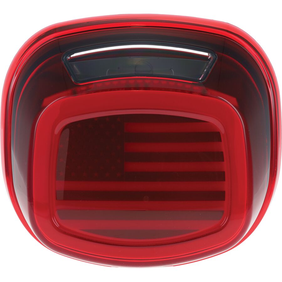 Kuryakyn Tracer US Flag LED Tail Light - Red/With License Plate Light