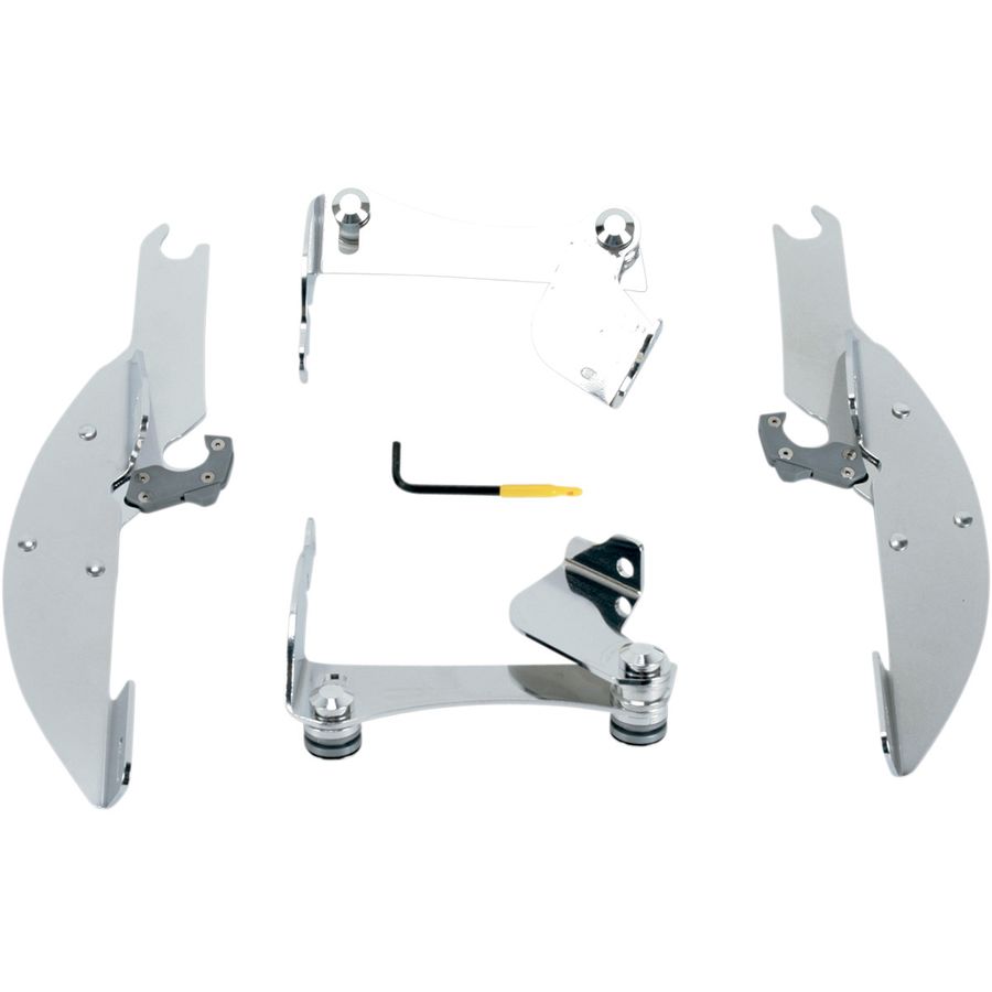 Memphis Shades Trigger-Lock Mounting Kit - Polished / Batwing Fairing