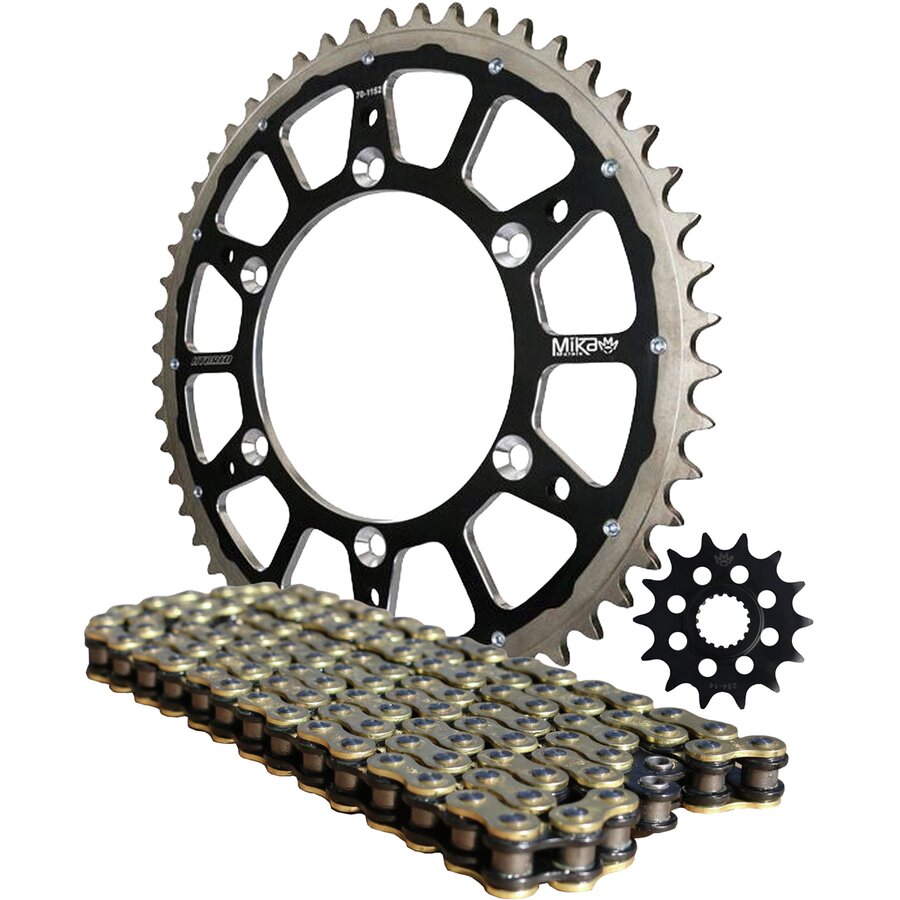 Mika Metals Mika Metals Chain & Hybrid Sprocket Kit - $309.53 at Motosport