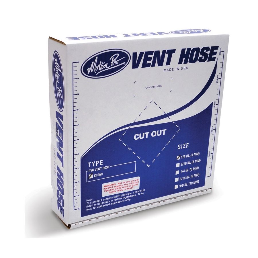 Motion Pro Vinyl Fuel Line - Clear, 1/8x1/4" ID / 25'