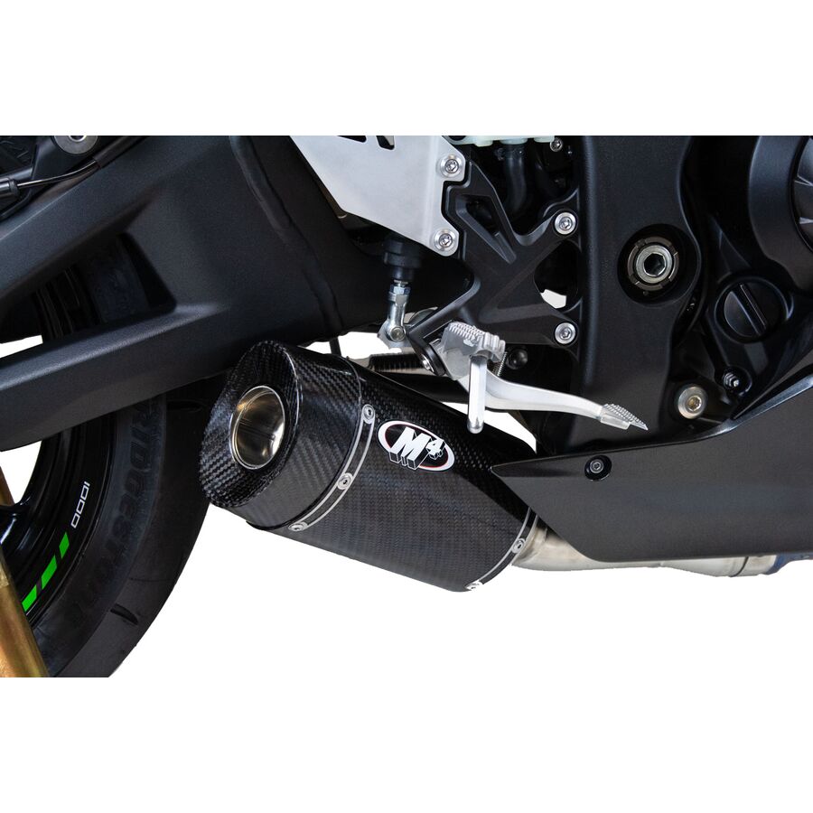  M4 Street Slayer Slip-On Exhaust - Carbon Fiber - $497.00 at Motosport