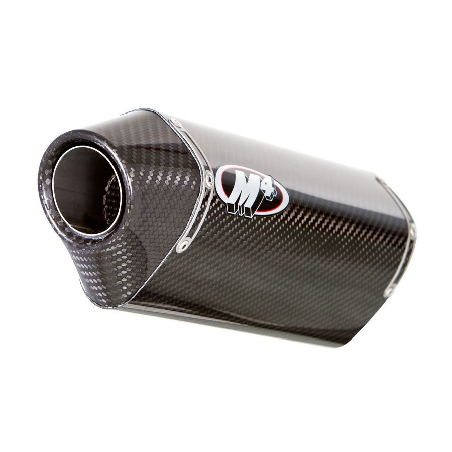  M4 Street Slayer Slip-On Exhaust With Cat Eliminator - Carbon Fiber - $814.00 at Motosport
