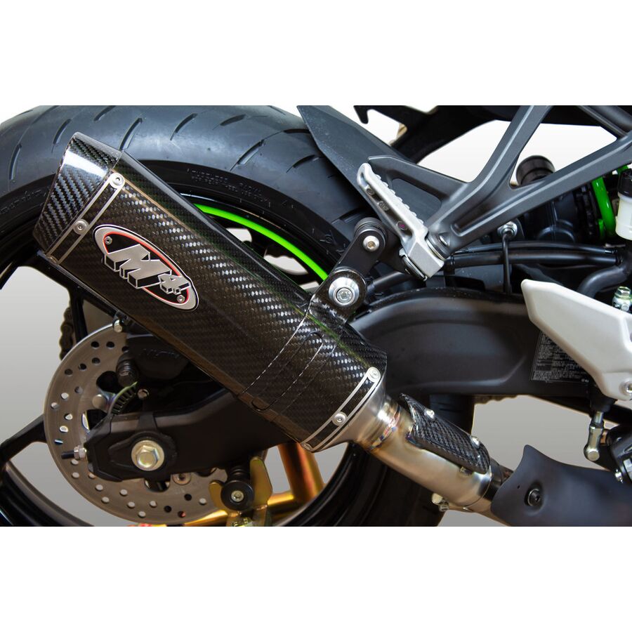  M4 X96 Carbon Slip-On Exhaust - Carbon Fiber - $559.00 at Motosport