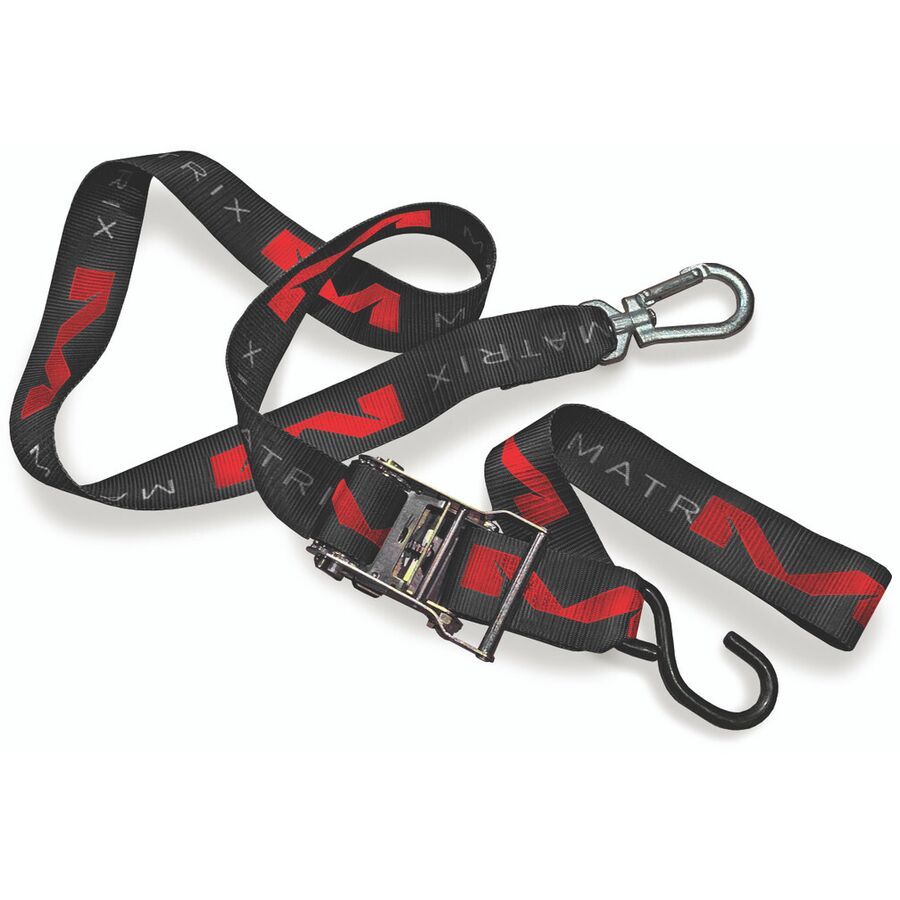 Matrix Concepts M1 Phatty Ratcheting Tie Downs - Black, 1.5" / Pair