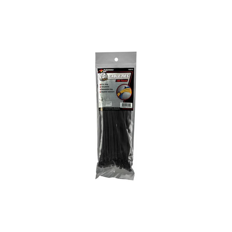 Performance Tool Cable Ties - 8in / 100 Pack