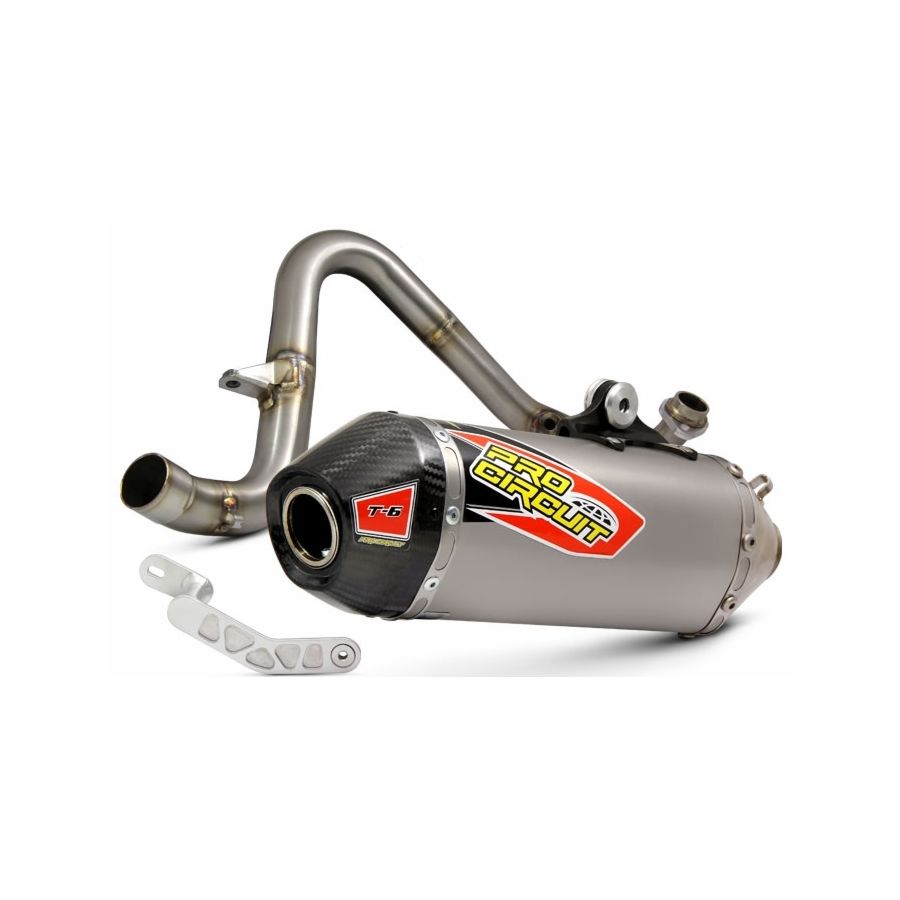 Pro Circuit T-6 Full-System Exhaust - Stainless Header/Titanium Canister/Carbon End-Cap