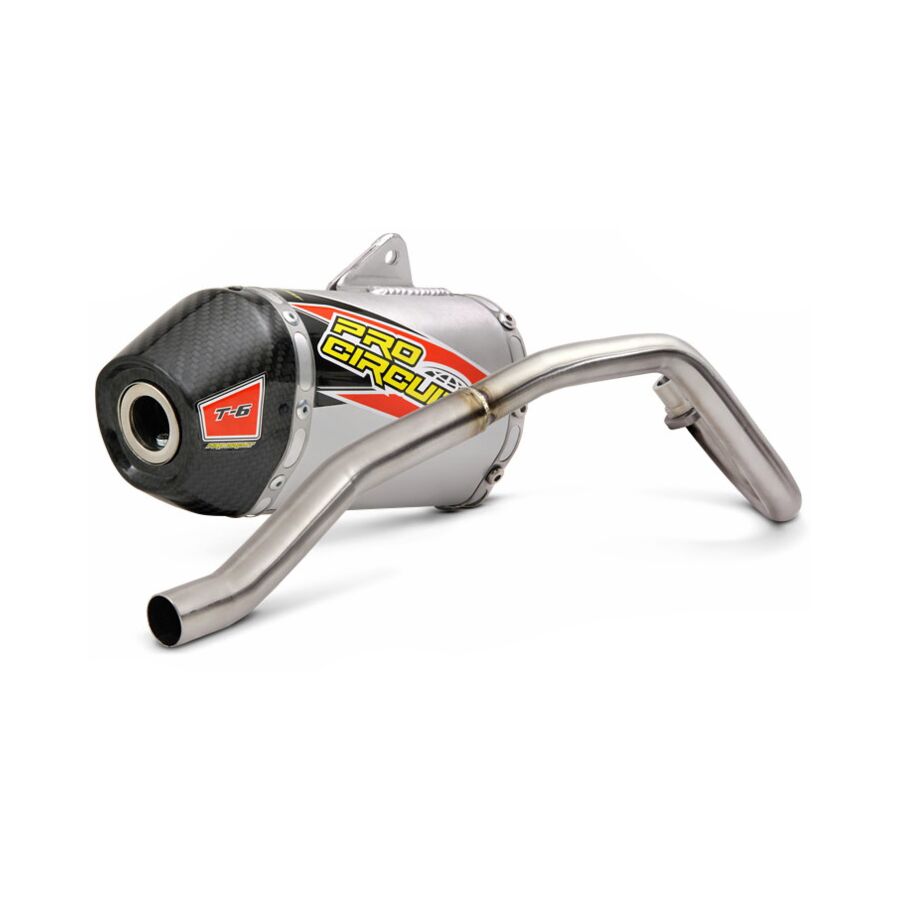 Pro Pro Circuit T-6 Full-System Exhaust - Stainless Header/Titanium Canister/Carbon End-Cap - $419.36 at Motosport