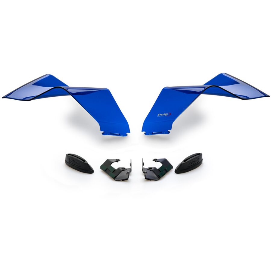 Puig Downforce Spoilers - Blue, Front GP