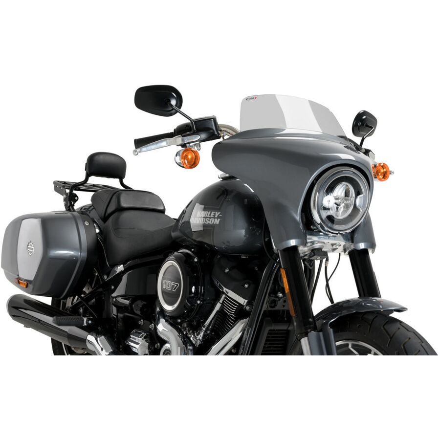 Puig High Road Windscreen - Smoke, Sport