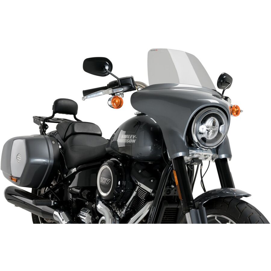 Puig High Road Windscreen - Smoke, Touring