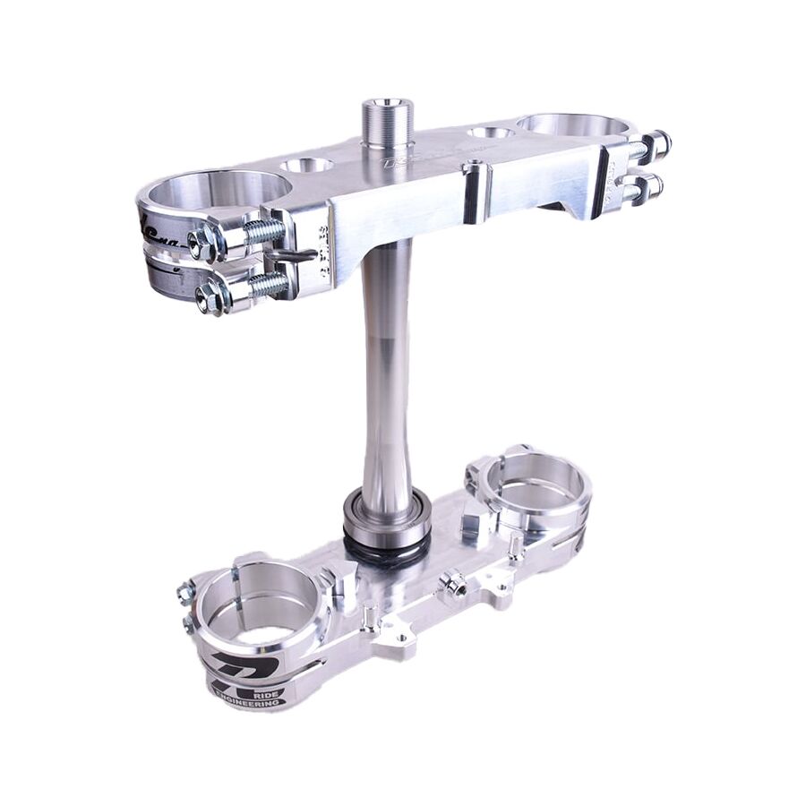 Ride Engineering Split Triple Clamp Set - Silver, 23.5mm Offset