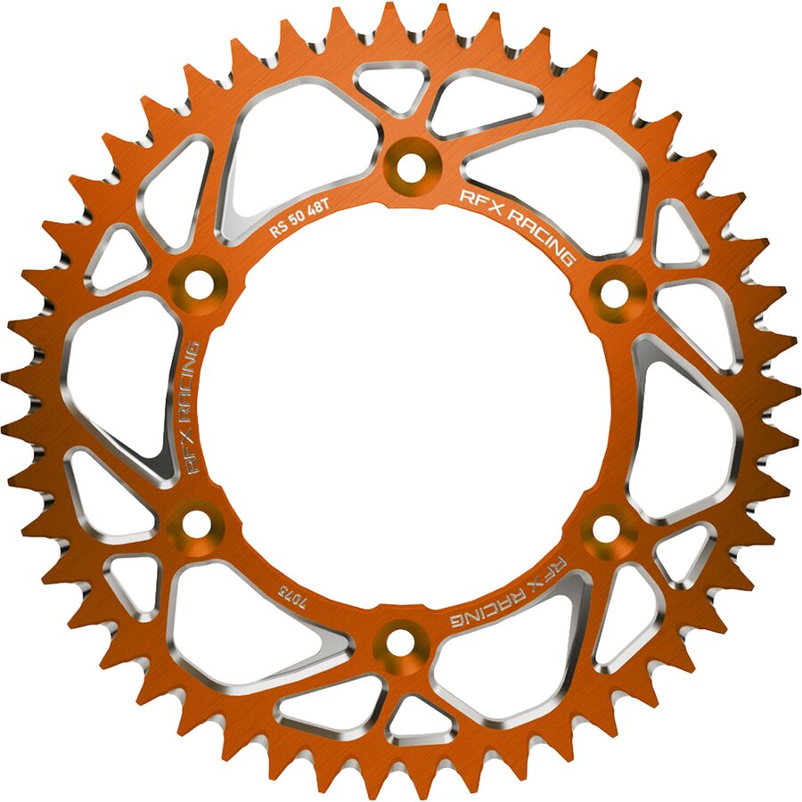  RFX Aluminum Rear Sprocket - Orange, 42T - $79.99 at Motosport