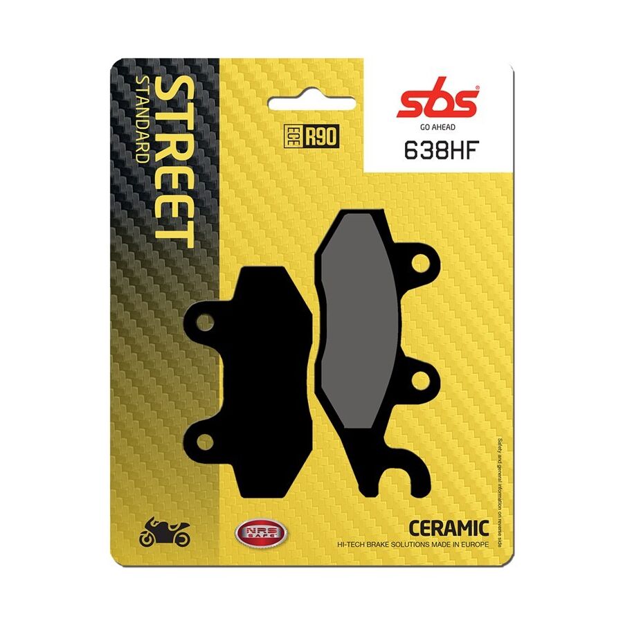 SBS Street Standard Ceramic Brake Pads - Rear