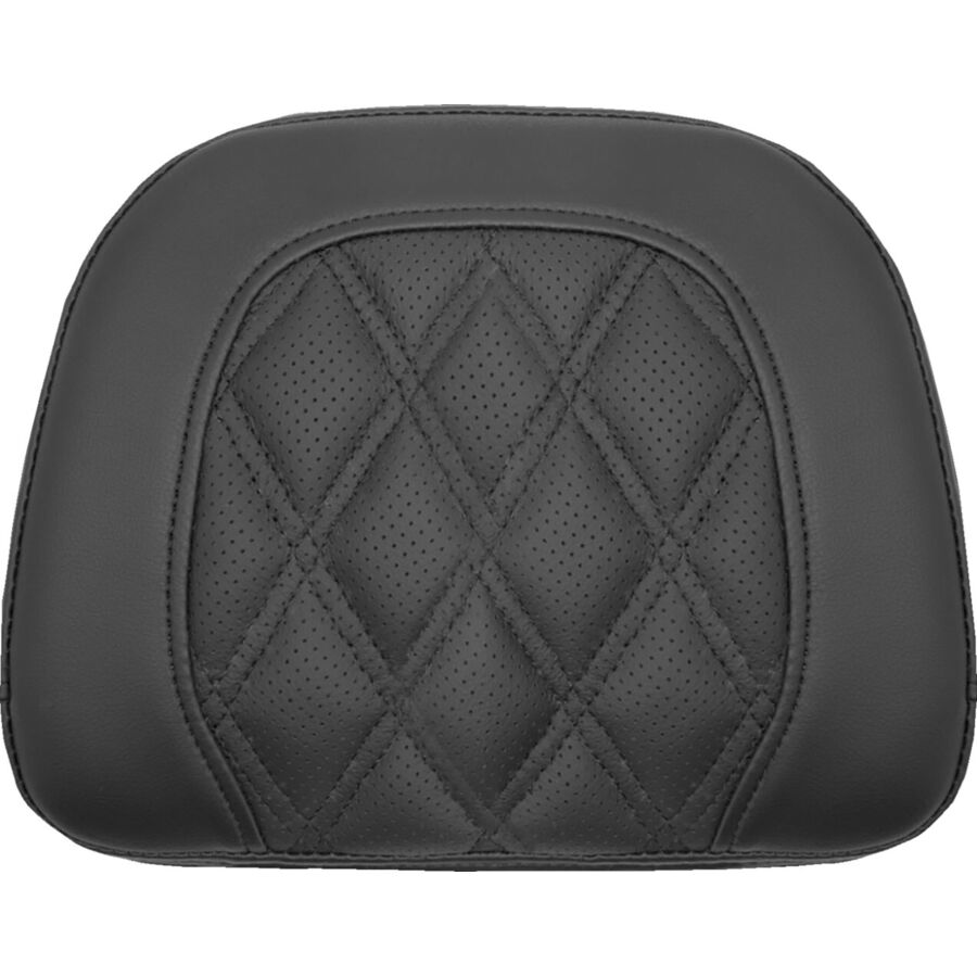 Saddlemen Road Sofa Sissy Bar Pad - Black/Lattice Stitched