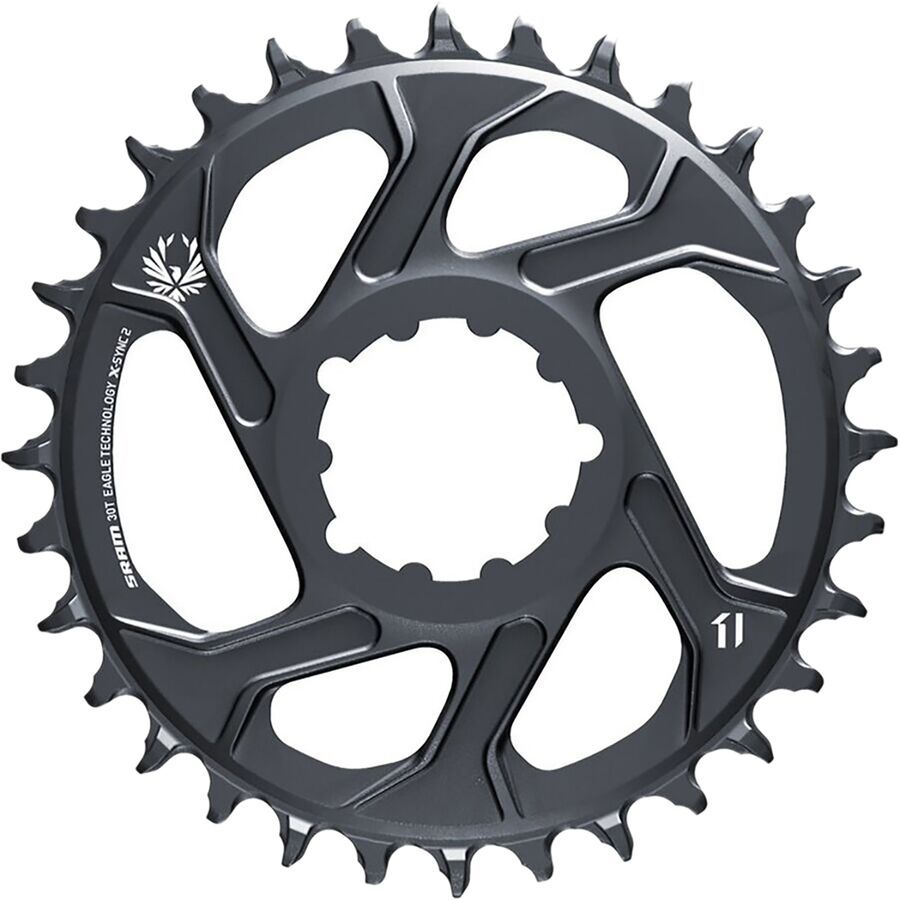 SRAM X-Sync 2 SL Direct Mount Chainring - Lunar Grey, 30T, 6mm Offset