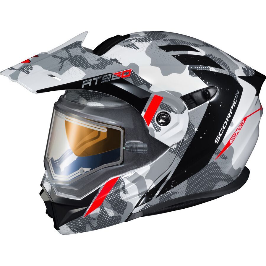 Black/Medium Scorpion EXO-AT950 Cold Weather W/Electric Shield Street Bike Motorcycle Helmet Black/Medium Scorpion EXO-AT950 Cold Weather W/Electric Shield Street Bike Motorcycle Helmet