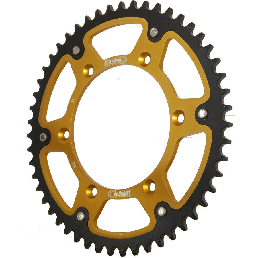 Supersprox Stealth Rear Sprocket - Gold, 525 / 45T