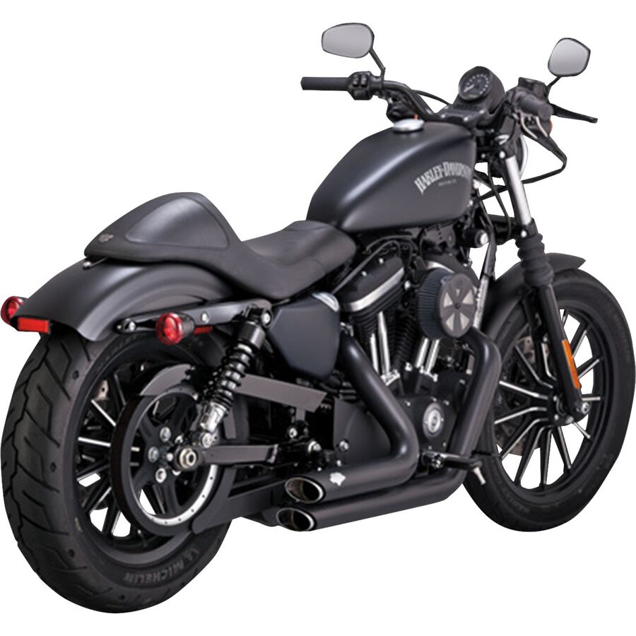 Vance & Hines Shortshots Staggered Exhaust - Black/With PCX