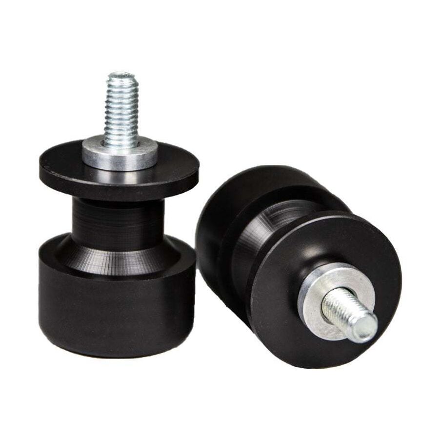 Woodcraft Woodcraft Swingarm Spool Sliders - Black, With 5mm Spacers - $36.09 at Motosport
