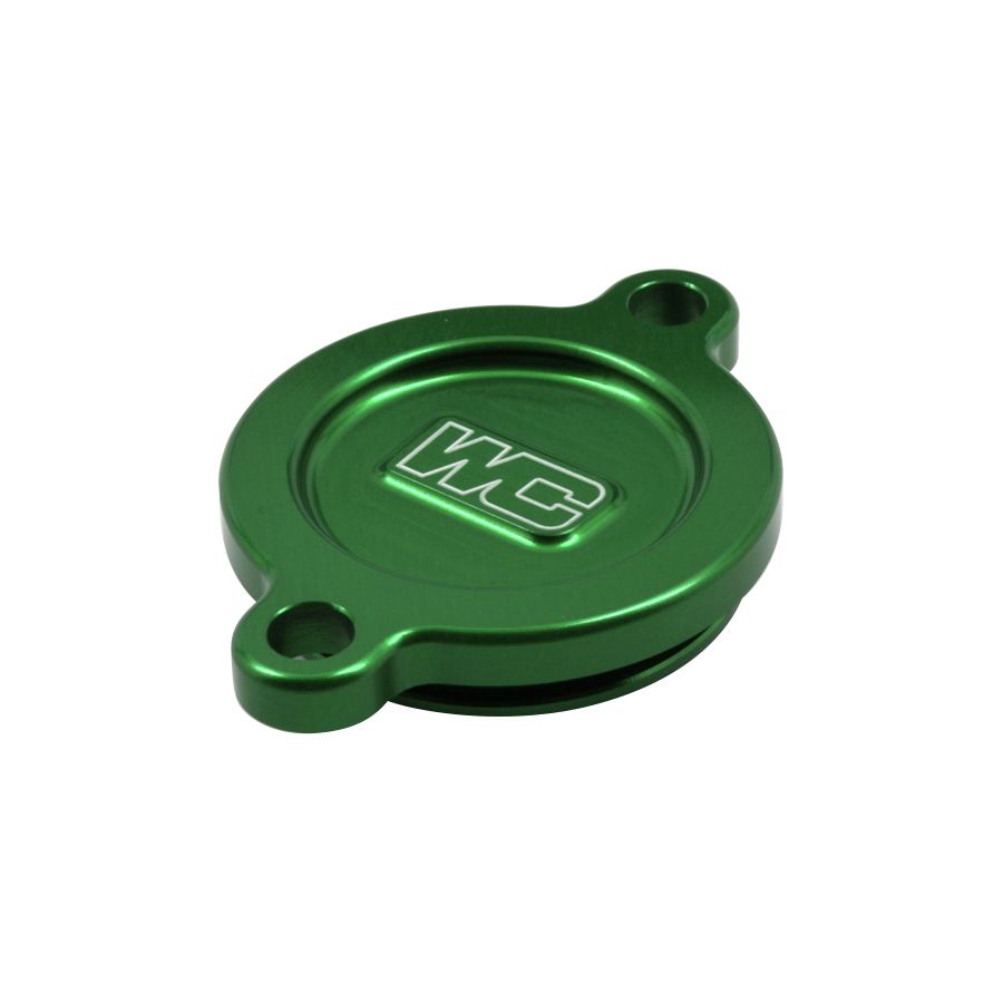 Works Connection Oil Filter Cover - Green