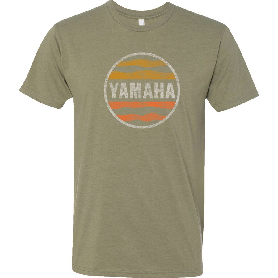 Yamaha Apparel Sunset T-Shirt - Olive Green, XX-Large