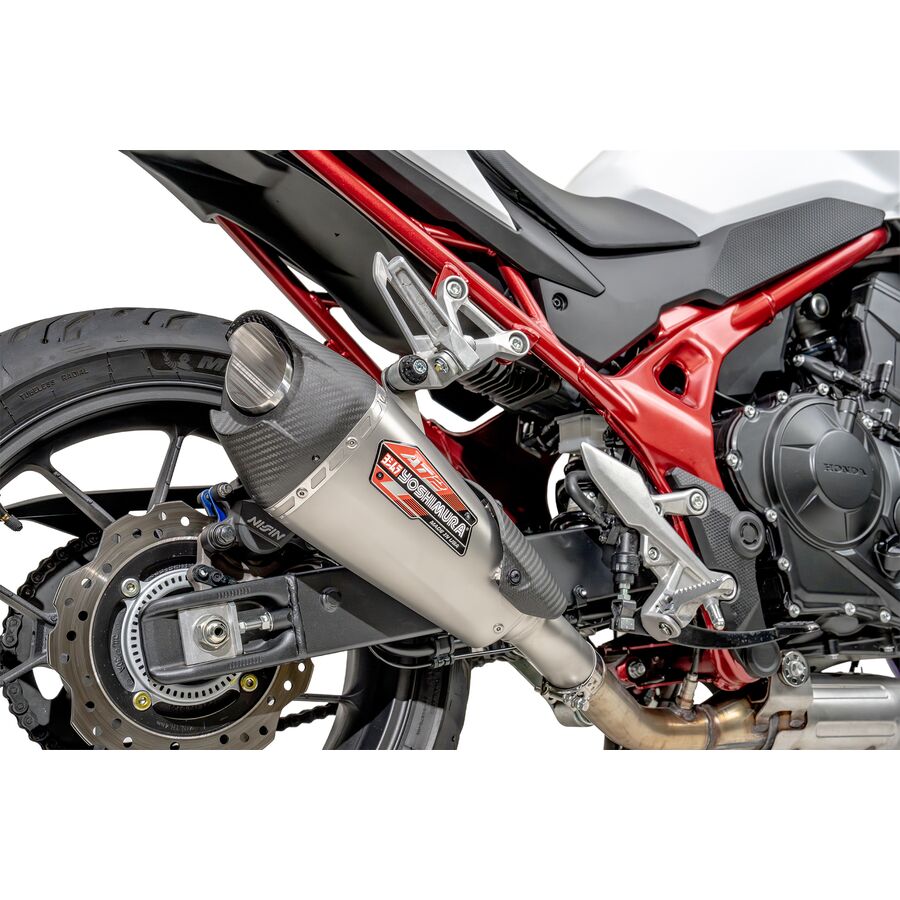 Yoshimura AT2 Slip-On Exhaust - Street/Stainless/Stainless/Carbon/Works