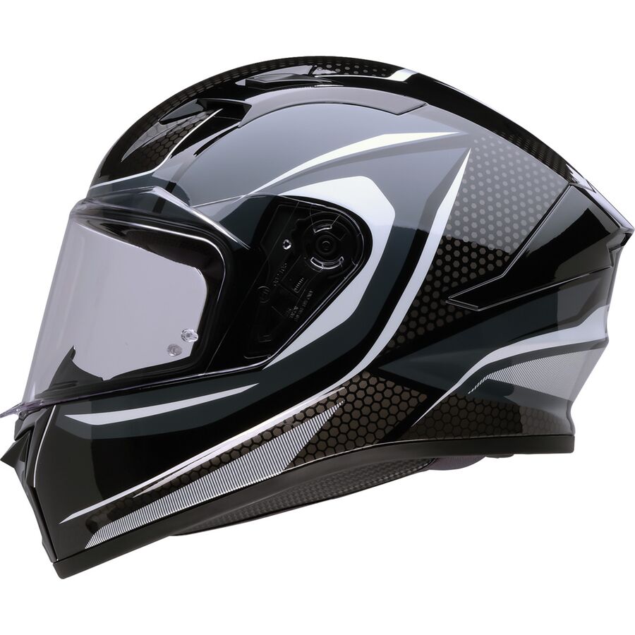 Z1R Talon Nighthawk Helmet - Black/Grey/White, X-Large