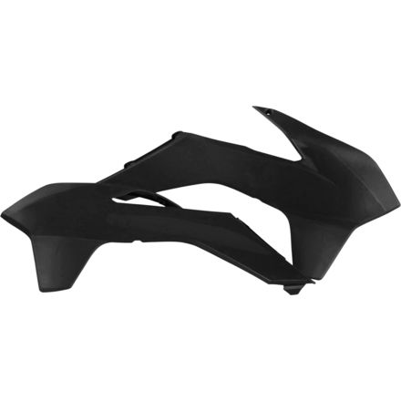 Acerbis Black Radiator Shrouds For Suzuki Dirt Bikes - Replacement Plastic Covers (2043680001)