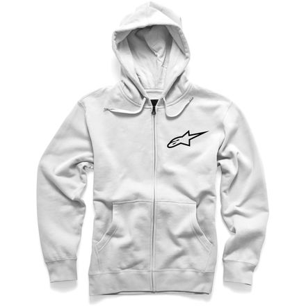 Alpinestars Women's Anchora Zip Fleece Hoody - White Alpinestars Women's Anchora Zip Fleece Hoody - White
