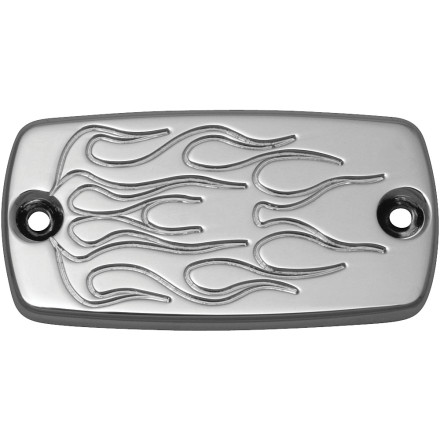 Baron Custom Accessories Master Cylinder Cover - Flame