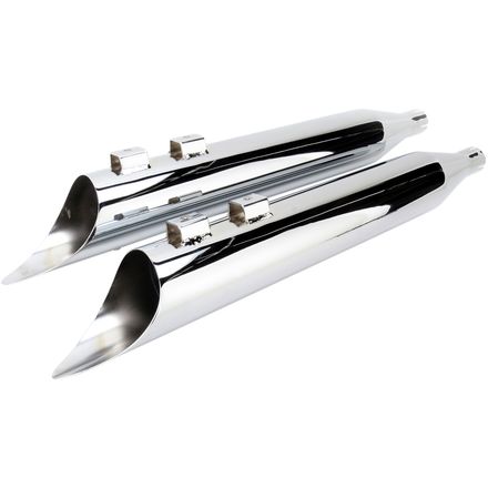 Bassani Xhaust Scalloped Slant-Cut Slip-On Exhaust Bassani Xhaust Scalloped Slant-Cut Slip-On Exhaust