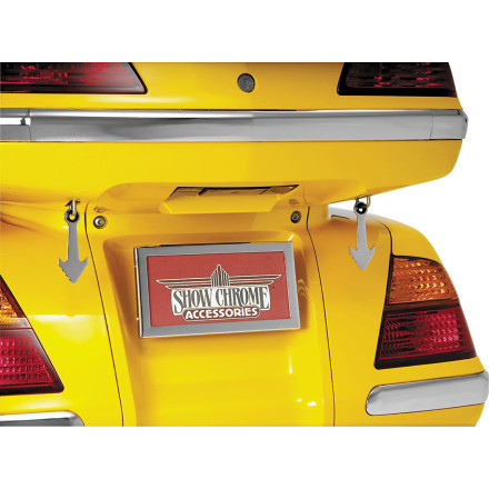 Show Chrome Accessories Cruise Wing Helmet Lock Extensions Show Chrome Accessories Cruise Wing Helmet Lock Extensions