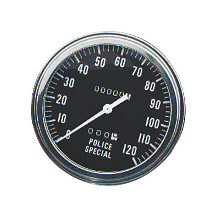 Biker's Choice FL Type Speedometer - Police Special