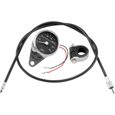 Biker's Choice Custom Mini Speedometer Kit - 2:1