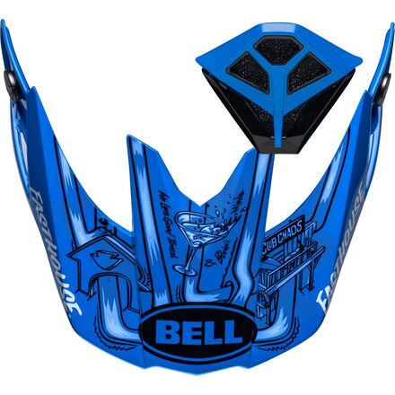 Bell Moto-10 Visor/Mouthpiece Kit - 2023 Fasthouse DITD