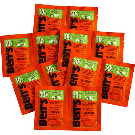 Ben's 30% Tick & Insect Repellent Wipes