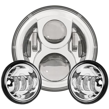 Bagger Brothers LED Headlight With LED Driving Lights Bagger Brothers LED Headlight With LED Driving Lights