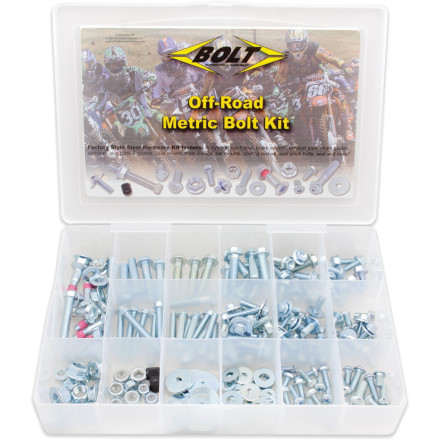 Bolt Off-Road Metric Bolt Motorcycle Hardware Kit