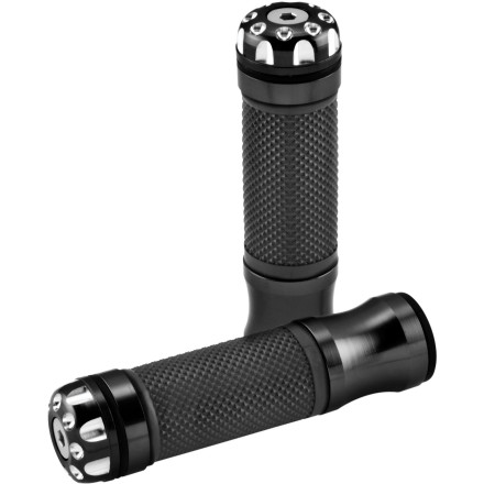 BikeMaster Grips With Revolver Bar End - 1