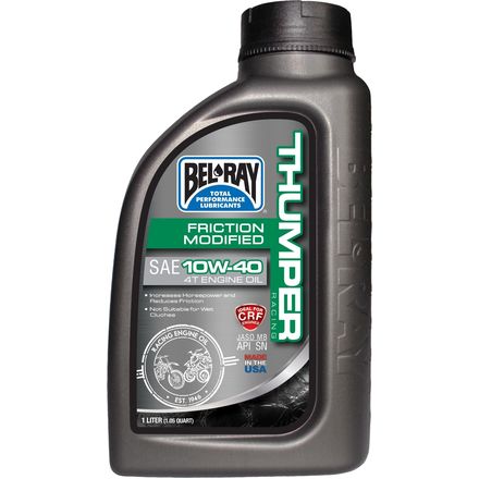 Bel-ray Thumper Friction Modified 4-Stroke Engine Oil Bel-ray Thumper Friction Modified 4-Stroke Engine Oil