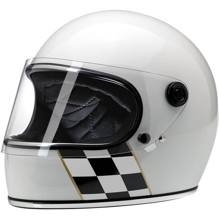 Biltwell Gringo S Limited Edition Checker Stripe Helmet