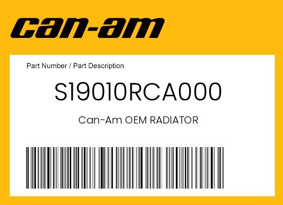 Can-Am OEM Radiator 2018-2021 DS 250 - S19010RCA000 undefined