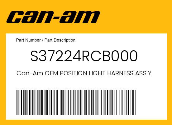 Can-Am OEM Position Light Harness Assembly 2006-2026 DS 250 - S37224RCB000 undefined